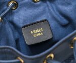 FENDI mini bucket bag 0189 Blue - Image 3