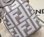 FENDI mini bucket bag 0189 Grey - Image 5