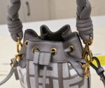 FENDI mini bucket bag 0189 Grey - Image 8