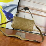 FENDI BAGUETTE Embossed design Ginger Handbag F0191 Size: 26x5x15cm - Image 8