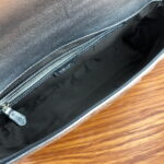 FENDI BAGUETTE Embossed design Sliver Handbag F0191 Size: 26x5x15cm - Image 2
