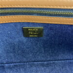 FENDI Baguette F embroidery Dark Blue shoulderbag F2029 Size: 26*5*15CM - Image 4