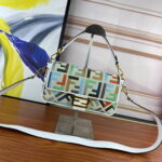 FENDI Baguette Rainbow F embroidery colors shoulderbag F2029 Size: 26*5*15CM