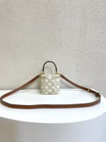 CELINE 23s Spring/Summer - Mini smooth leather makeup case Presbyopia pattern 8080 Size: 9.5* 8* 9cm - Image 4