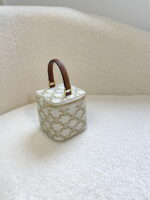 CELINE 23s Spring/Summer - Mini smooth leather makeup case Presbyopia pattern 8080 Size: 9.5* 8* 9cm - Image 7