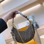 FENDI half moon bag Underarm bag with chain strap