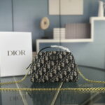 Dior Montaigne navy blue Chain bag 6606 size: 21*12.5*8cm