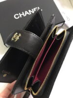 Chanel sheepskin wallet with gold and sliver hardware 50073 size: 15*10cm - Image 22