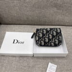 Dior Classic organ card pack with multiple slots Small zipper card bag 6113 size: 11*8*3cm - Image 4