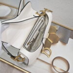 Dior saddle leather with Spaghetti straps white size: 25.5 *20 * 6.5cm - Image 5
