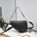 Dior saddle leather with Spaghetti straps black size: 25.5 *20 * 6.5cm - Image 6