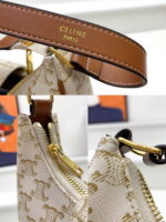 CELINE Arc de Triomphe Presbyopia pattern White Shoulder bag Underarm bag 3958 Size: 24*13cm - Image 2