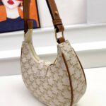 CELINE Arc de Triomphe Presbyopia pattern White Shoulder bag Underarm bag 3958 Size: 24*13cm - Image 9