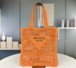 Prada Raffia fiber tote bag 7 colors 1BG393 size: 38*36*3cm - Image 5