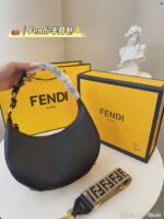 FENDI half moon bag Underarm bag Black