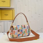 FENDI baguette bag Colorful rainbow F embroidery colors F2029 SIZE:26*5*15CM - Image 8