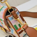 FENDI baguette bag Colorful rainbow F embroidery colors F2029 SIZE:26*5*15CM - Image 10