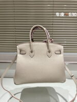 Hermès Birkin Togo Calf Gold Hardware Cream White size: 30????????/ 25???????? - Image 2