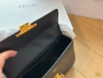 CELINE TRIOMPHE Crossbody bag Black/White/Brown/red  20cm - Image 3