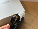 CELINE TRIOMPHE Crossbody bag Black/White/Brown/red  20cm - Image 4