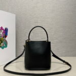 Prada Panier Plain cowhide Bucket bag black size: 15*16*9.5cm - Image 2