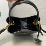 Prada Panier Plain cowhide Bucket bag black size: 15*16*9.5cm - Image 6