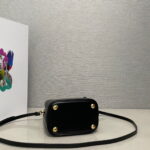 Prada Panier Plain cowhide Bucket bag black size: 15*16*9.5cm - Image 8