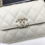 Chanel dark horse Kelly lychee colored cowhide long handle bag - Image 2