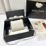 Chanel dark horse Kelly lychee colored cowhide long handle bag - Image 6