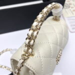 Chanel dark horse Kelly lychee colored cowhide long handle bag - Image 8