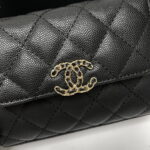 Chanel dark horse Kelly lychee colored cowhide long handle bag - Image 6