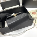 Chanel dark horse Kelly lychee colored cowhide long handle bag - Image 7