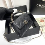Chanel dark horse Kelly lychee colored cowhide long handle bag - Image 2