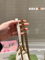 GUCCI / GG marmont cowhide cream white size: 26*14m - Image 4