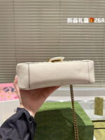 GUCCI / GG marmont cowhide cream white size: 26*14m - Image 8