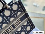 Dior Three-dimensional embroidery Book 23 tote shopping bags size: 26.5*21/36*28/41*35cm - Image 5