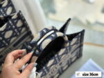 Dior Three-dimensional embroidery Book 23 tote shopping bags size: 26.5*21/36*28/41*35cm - Image 2