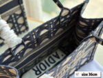Dior Three-dimensional embroidery Book 23 tote shopping bags size: 26.5*21/36*28/41*35cm - Image 7