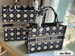 Dior Three-dimensional embroidery Book 23 tote shopping bags size: 26.5*21/36*28/41*35cm - Image 9