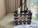 Dior Three-dimensional embroidery Book 23 tote shopping bags size: 26.5*21/36*28/41*35cm - Image 11