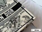 Dior Three-dimensional embroidery Book 23 tote shopping bags size: 26.5*21cm/36*28 cm - Image 3