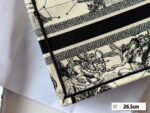 Dior Three-dimensional embroidery Book 23 tote shopping bags size: 26.5*21cm/36*28 cm - Image 6