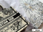 Dior Three-dimensional embroidery Book 23 tote shopping bags size: 26.5*21cm/36*28 cm - Image 2