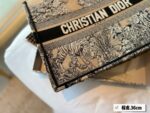 Dior Three-dimensional embroidery Book 23 tote shopping bags size: 36*28 cm - Image 5