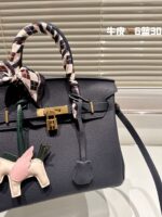 Hermès Birkin Togo Calf Gold Hardware Midnight blue size: 30/ 25 - Image 3