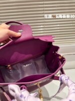 Hermès Birkin Togo Calf Gold Hardware Actino violet size: 30/ 25 - Image 8