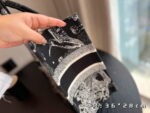 Dior Three-dimensional embroidery Book tote shopping bags black size:  26.5*21cm/36*28 cm/41*35cm - Image 10