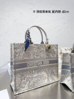 Dior Jacquard pattern Book Tote bag 3 size: 26cm/36cm/42cm - Image 5