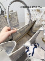 Dior Jacquard pattern Book Tote bag 3 size: 26cm/36cm/42cm - Image 6