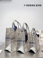 Dior Jacquard pattern Book Tote bag 3 size: 26cm/36cm/42cm - Image 3